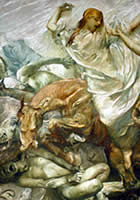 La tela dopo il restauro